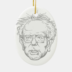Bernie-Karikatur Keramik Ornament