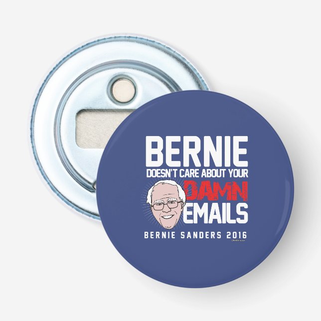 Bernie kümmert sich nicht um Ihre Emails Flaschenöffner (Vorderseite)