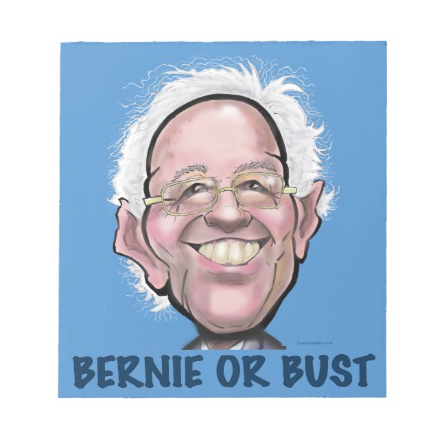 BERNIE ODER BUST NOTIZBLOCK (Vorderseite)