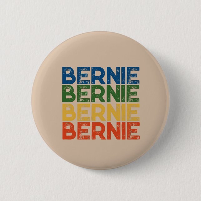 Bernie Sander 2020 Retro Bernie 2020 Button (Vorderseite)