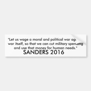 Bernie Sanders 2016 Auto-Aufkleber Autoaufkleber
