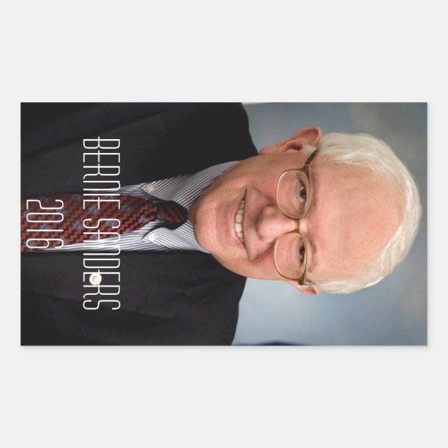 Bernie Sanders 2016 Rechteckiger Aufkleber (Vorderseite)