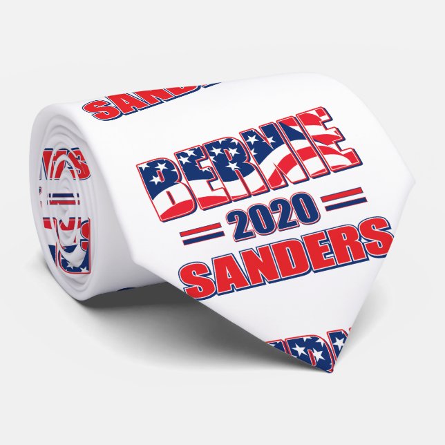 Bernie Sanders 2020 für Präsident Krawatte (Gerollt)