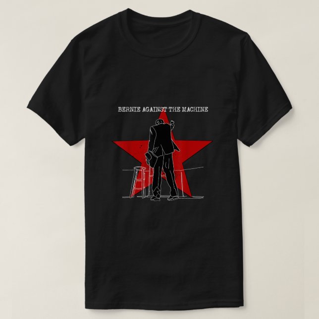BERNIE SANDERS 2020 GEGEN DIE MASCHINE T-Shirt (Design vorne)