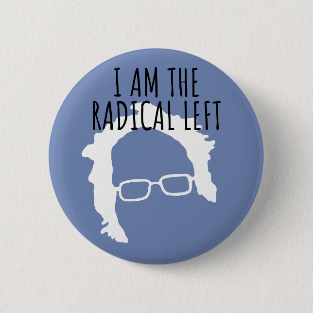 Bernie Sanders 2020 I Am Radical Links Button (Vorderseite)