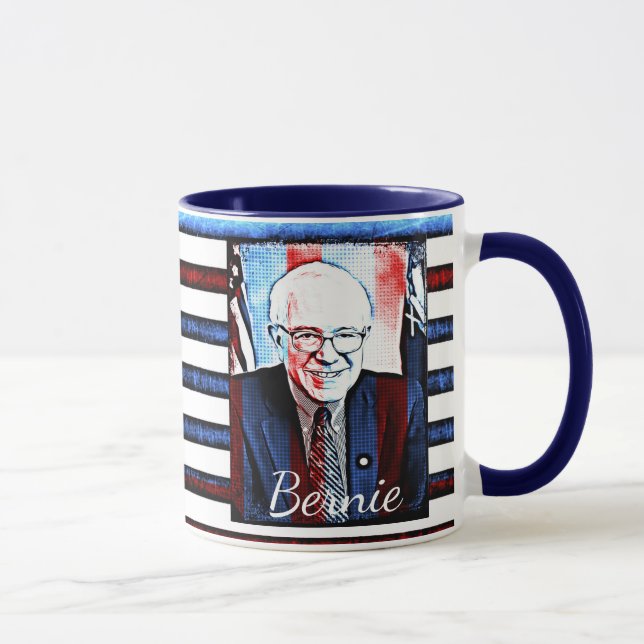 Bernie Sanders American Flag Politischer Kaffee Ta Tasse (Rechts)