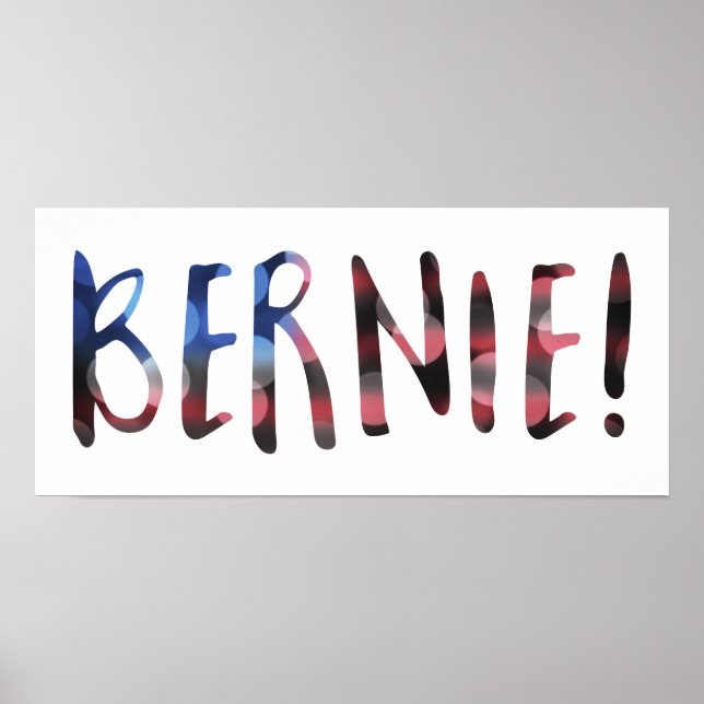bernie sanders bokeh poster (Vorne)