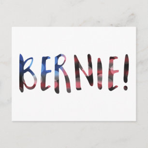 bernie sanders bokeh postkarte