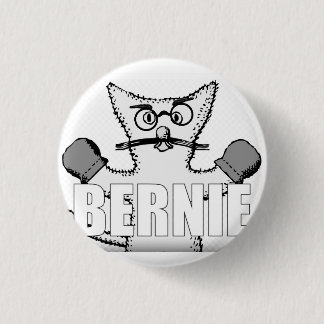 Bernie Sanders Cat mit Mittens Button