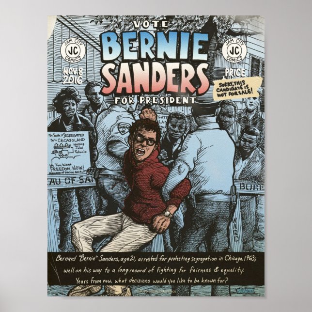 Bernie Sanders Circa 1963 Poster (Vorne)