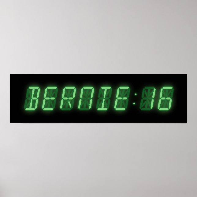 Bernie Sanders Digital Readout Poster (Vorne)