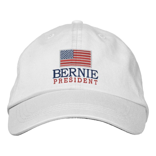 Bernie Sanders für den Präsidenten mit amerikanisc Bestickte Kappe (Vorderseite)