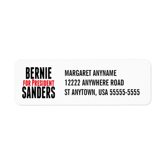 Bernie Sanders für Präsident (Vorne)