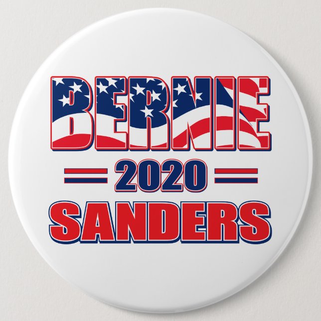 Bernie Sanders für Präsident 2020 Button (Vorderseite)