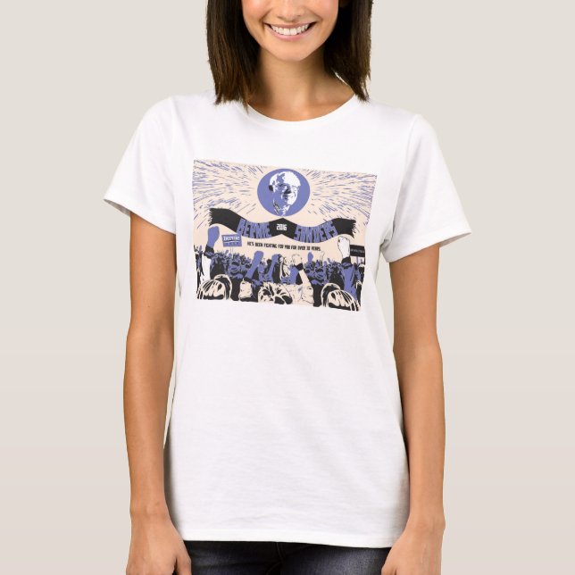 Bernie Sanders für Präsident T-Shirt (Vorderseite)