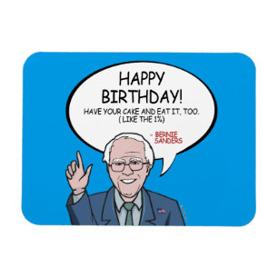Bernie Sanders Grußkarte - Alles Gute zum Geburtst Magnet