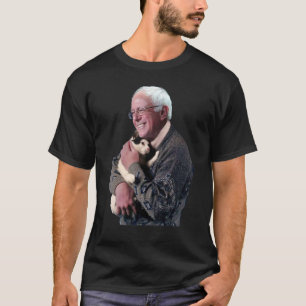 Bernie Sanders Hugging Cat Shirt Süße Tier Lover