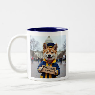 Bernie Sanders ist mein Held Zweifarbige Tasse