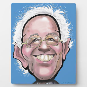 Bernie Sanders Karikatur Fotoplatte