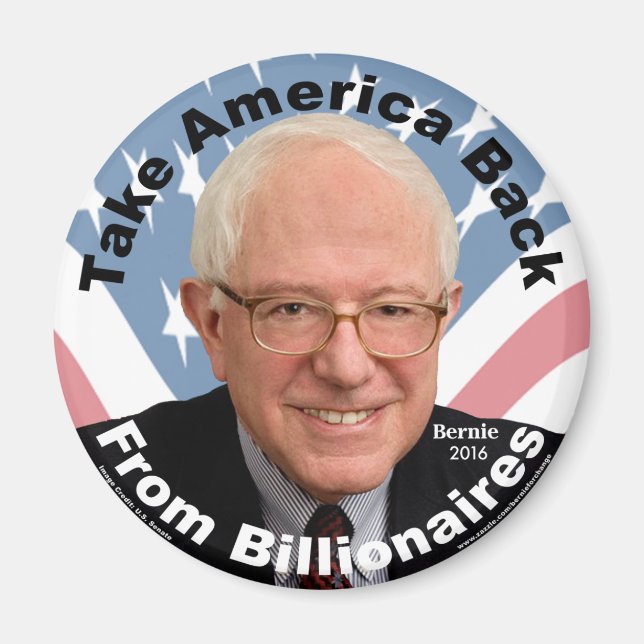 Bernie Sanders nimmt America Back Magnet (Vorne)