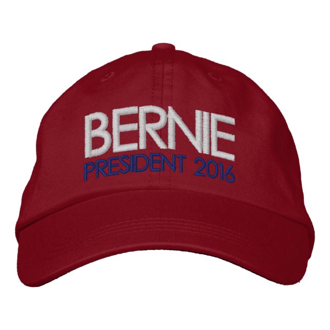 Bernie Sanders Präsident 2016 Bestickte Baseballkappe (Vorderseite)