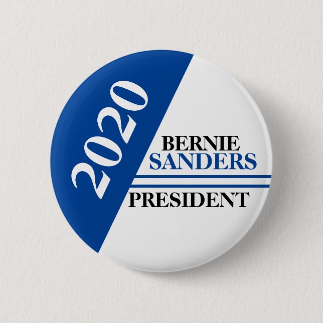 Bernie Sanders President 2020 Button (Vorderseite)