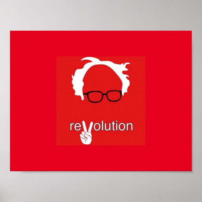 Bernie Sanders Revolution Poster (Vorne)