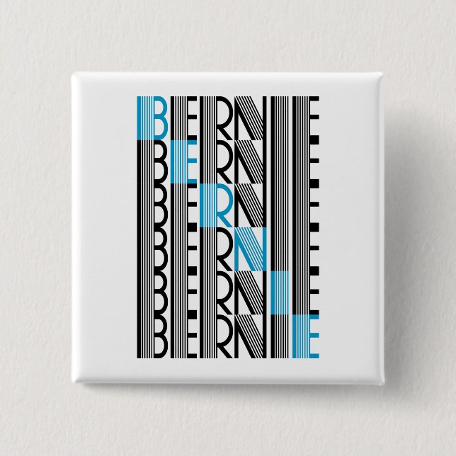 BERNIE sanders text Button (Vorderseite)