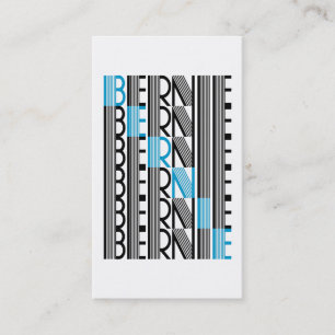 BERNIE sanders text Visitenkarte