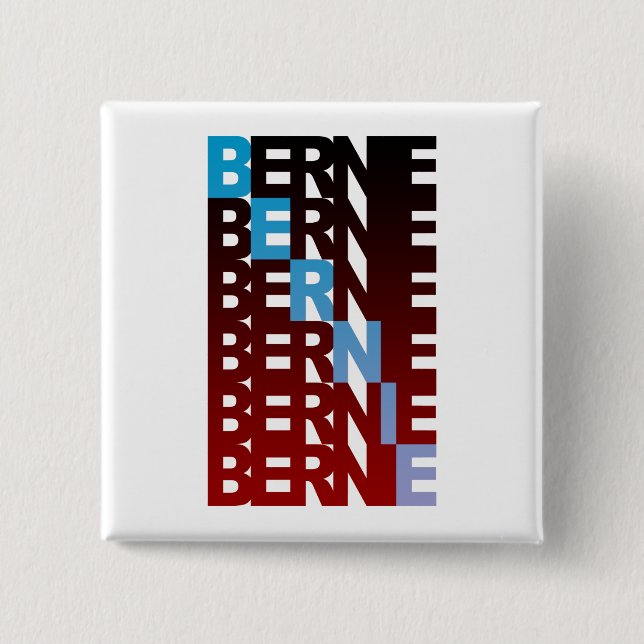 BERNIE sanders textBern Button (Vorderseite)