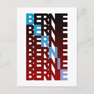 BERNIE sanders textBern Postkarte