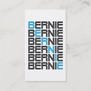 BERNIE sanders Textstapel Visitenkarte