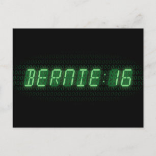 Bernie Sanders Uhr 2016 Postkarte