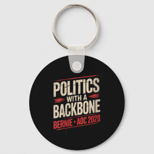 Bernie Sanders und Aoc 2028 für Präsident C Schlüsselanhänger
