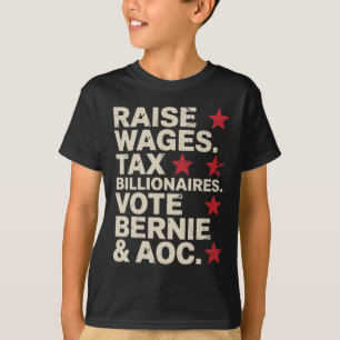 Bernie Sanders und Aoc 2028 für Präsidentschaftska T-Shirt
