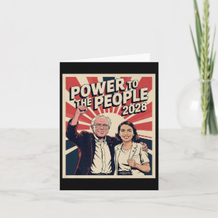 Bernie Sanders und Aoc-Präsidentschaftskampagne 20 Karte