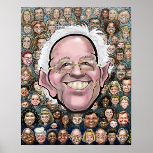 Bernie Sanders und das Volk Poster