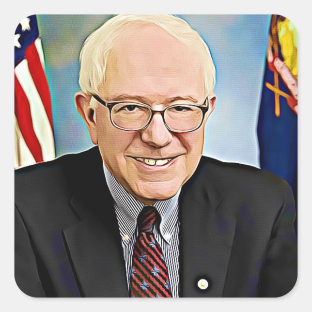 Bernie Sanders unterstützt Aufkleber für digitale  (Vorderseite)