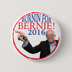 Bernie-Sandpapierschleifmaschine-Kampagnen-Knopf Button