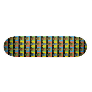Bernie-Sandpapierschleifmaschine-Pop-Art Skateboard