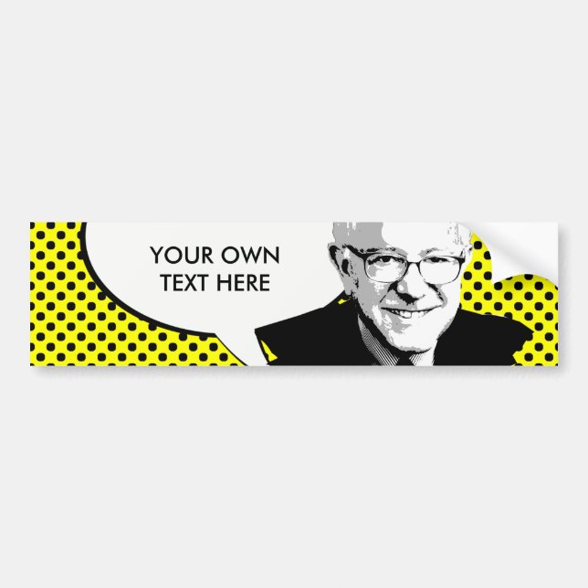 BERNIE-SANDPAPIERSCHLEIFMASCHINE-POP-KUNST AUTOAUFKLEBER (Vorne)