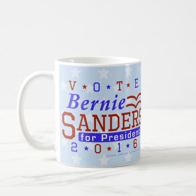 Bernie-Sandpapierschleifmaschine-Präsident Wahl Kaffeetasse (Links)