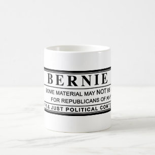 Bernie-Sandpapierschleifmaschine-Warnschild Kaffeetasse