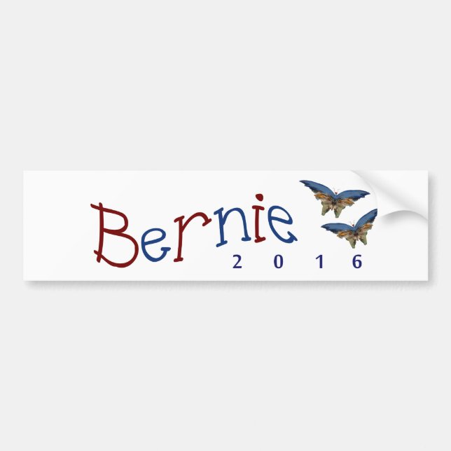Bernie-Sandpapierschleifmaschinen 2016 - Autoaufkleber (Vorne)