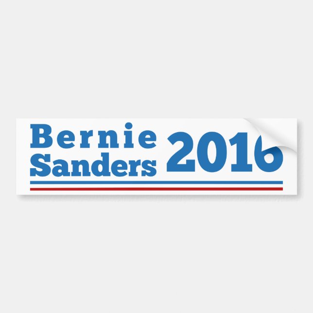 Bernie-Sandpapierschleifmaschinen 2016 Autoaufkleber (Vorne)