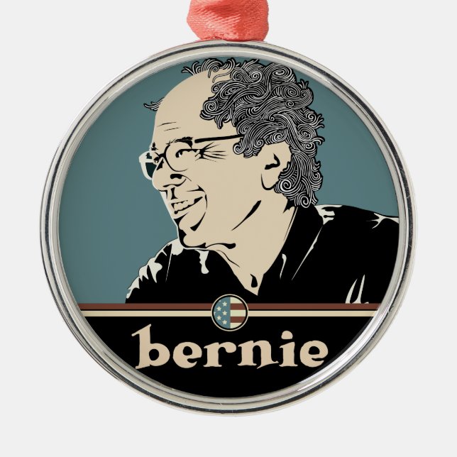 Bernie-Sandpapierschleifmaschinen 2016 Ornament Aus Metall (Vorne)