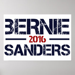 Bernie-Sandpapierschleifmaschinen 2016 Poster