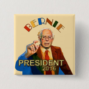 Bernie-Sandpapierschleifmaschinen für Präsidente Button