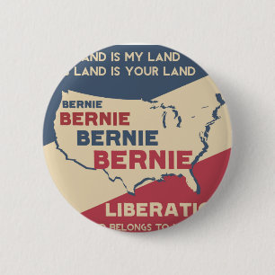 Bernie-Sandpapierschleifmaschinen für Präsidente Button