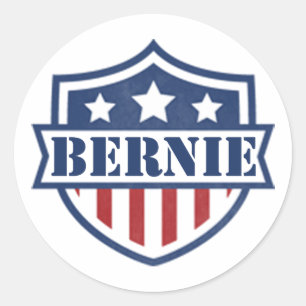 Bernie-Sandpapierschleifmaschinen für Präsidente Runder Aufkleber